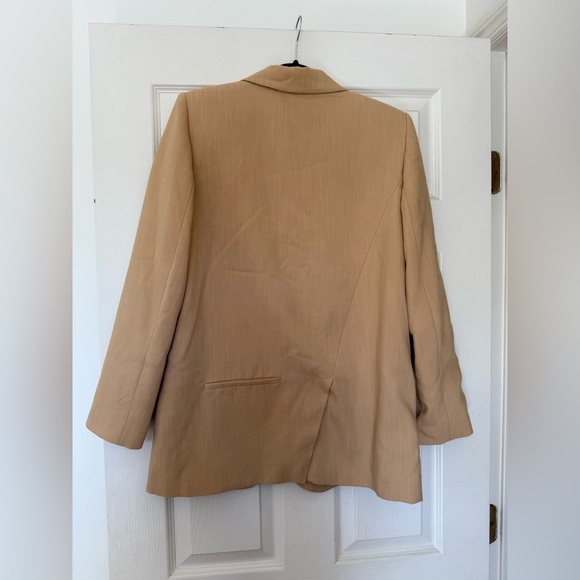 Zara 81% viscose Elegant Tan Women's Blazer - Picture 6 of 10